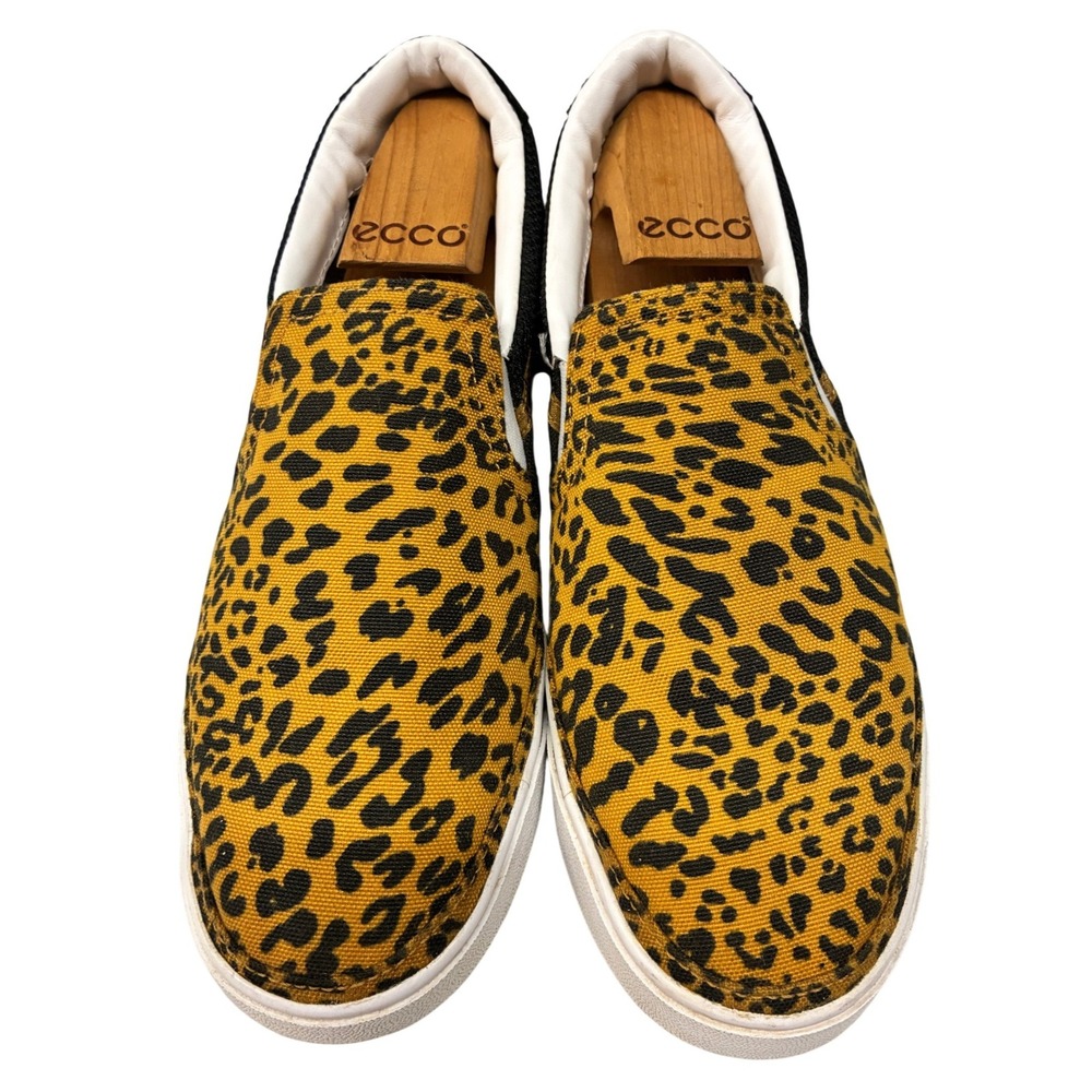 Nike Court Legacy Slip Women's 8 Tan Leopard Print DJ5938-001 Sneaker Casual